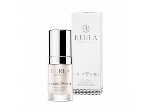 HERLA INFINITE WHITE intensyvus depigmentuojantis odą serumas Intense Depigmenting Serum Solution 15ml